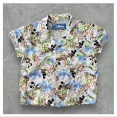 ディズニー　ミッキー柄シャツ　アロハシャツ　サイズ80