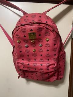 hiro　MCM スタッズ付きピンクリュック　希少 エムシーエム] MCM エムシーエム ヴィセトス バックパックミニ