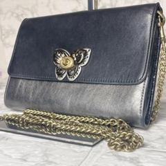 ★coach コーチ マーロウ ショルダーバッグ バタフライ チェーンウォレット