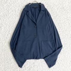 【美品】MaxMara テーラードジャケット 36 ネイビー ハンドステッチ！ 美品】MaxMara テーラードジャケット 36 ネイビー ハンドステッチ！