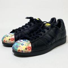 極美品】 adidas スーパースター ファレル 黒 26.5cm - メルカリ
