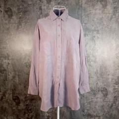 ✨DOUDOU✨ドゥドゥ♡長袖シャツ♡グレーブラウン♡着回し抜群(F)