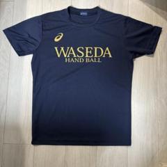 早稲田　asics ラガーシャツ Sサイズ asics-waseda-race-club-t-