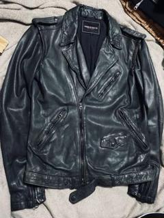 AMERICAN RAG CIE 日本 本革 レザー ダブルライダースジャケット