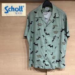 【新品】Schott ショット アロハ レーヨン シャツ 総柄 コウモリ 新品】Schott ショット アロハ レーヨン シャツ 総柄 コウモリ
