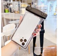 防水袋　エアバッグ　ブラック　携帯電話　防水　タッチパネル　水泳　海　プール