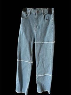 【15】新品タグ付き PRIORITY デニム Priority(プライオリティ)デニムパンツ・ワイド|セレクト