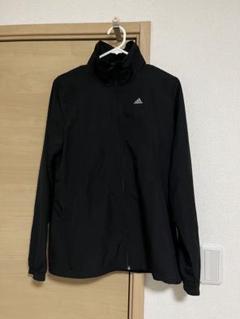 adidas 黒 ウィンドブレーカー