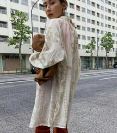トップス Ameri MEDI CROSS STITCH LIKE SHIRT Ameri（アメリ）の「MEDI CROSS STITCH LIKE SHIRT（シャツ