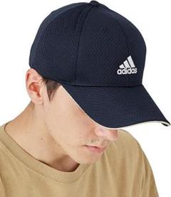 adidas ブラックー ランニングキャップ 　サイズ（62〜65cm）大きめ