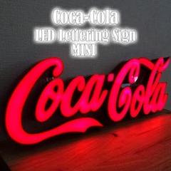 コカ・コーラ LEDライト ネオン ミニレタリングサイン 電飾看板 カフェ 赤