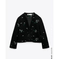 ※Tamaco　ZARA エンブロイダリーテクスチャージャケット ZARA - ZARA エンブロイダリーテクスチャージャケット 刺繍 ノー
