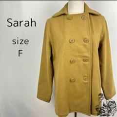 訳有特価 Sarah サラ ピーコート アウタ一 防寒 秋冬 日本製 ベージュ