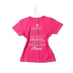 ストーン英字ロゴ ラメプリント ピチT00s平成 ギャルy2k マクブリング女児