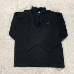 訳あり▲KANGOL カンゴール▲スポーツウェア 長袖トレーナーM黒 ロゴ