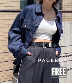 page boy_オーバーサイズデニムジャケット_Gジャン PBLIM（ページボーイリム）の「PAGEBOYLIM/オーバーサイズG