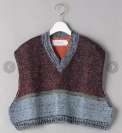 新品タグ付♡ IENA JANE SMITH/ジェーンスミス ニットベスト JANESMITH ジェーンスミス JANE SMITH 3G カナディアンVネック