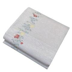 ユ36名古屋帯 夏帯 絽 絽綴れ 紗 夏 着物 仕立て上り美品 楽天市場】夏帯！手織り 絽綴れ帯 刺繍八寸名古屋帯 濃紺地【お
