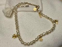 新品Dior コレクションライン　パール ネックレス 蜂星クローバーチャーム付き