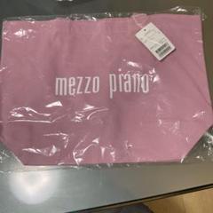 mezzo piano ピンク トートバッグ