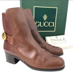 希少　数回 GUCCI　グッチ　フリンジ　ショートブーツ　ブーティ　ラウンドトゥ 希少数回 GUCCIグッチフリンジショートブーツブーティラウンドトゥ