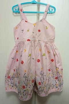 Shirley Temple　ピンクの花柄キャミソールワンピース　120サイズ