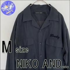 【niko and... 】メンズ長ジャケット羽織りMサイズブラック濃いグレー
