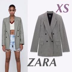 ZARA ザラ☆グレンチェック柄テーラードブレザー&スキニートラウザーズ 36 ZARA ザラ チェック スキニー トラウザーズ パンツ 40 グレー