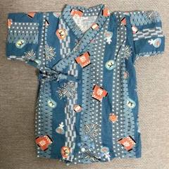 [アカチャンホンポ]甚平（じんべい）ロンパス　だるま　ネイビー