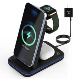 【新品未使用】スタンド型　ワイヤレス充電器　iPhone スマホ