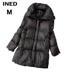 美品 INED イネド ロング ダウン コート 9号M ダウン90% ジャケット Filomo [48h限定10%off]ダウンコート レディース ロング ダウン