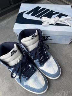 NIKE Air Jordan 1 デニム/ホワイト/ネイビー