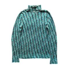 prada タートルネック ニット 21aw 2021 長袖 ジオメトリック