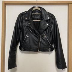 【新品未使用】ZARA レディース レザージャケット XS 黒 タグ付き 2025年最新】ZARA レディース レザージャケット・ライダースの