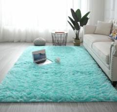 上品★100x140cm★長方形ラグ 洗えるラグ 滑り止め付 カーペット
