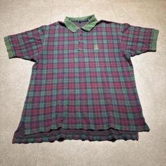 The belfry ポロシャツ　半袖　チェック　赤　緑　ゴルフ　XL