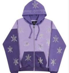 【美品】unknown ジップアップパーカー 紫