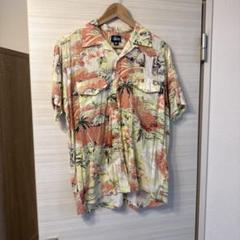 オールドステューシー 半袖シャツ 柄シャツ L イタリア国旗 90s