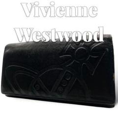 Vivienne Westwood レザー ブラック 長財布 7042