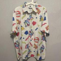 トムとジェリー 柄シャツ ハイデザイン お洒落 メンズ 新品 夏 半袖 C