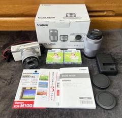 ほぼ新品 Canon EOS M100 ダブルレンズキット Amazon | Canon ミラーレス一眼カメラ EOS M100 ダブルズーム