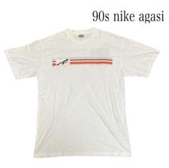 美品 90's nike アガシ 銀ロゴ　SIZE Lのサムネイル