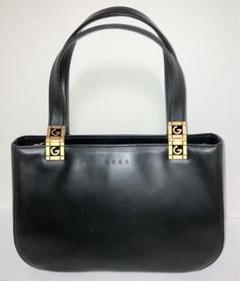 GRES PARIS 　GRES PARIS　牛革ハンドバッグ　黒　美品