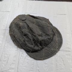 P.BERNER グレー パッチワーク風 キャスケット帽子　50〜52cm S