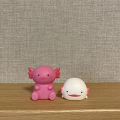 ウーパールーパー　ソフビ　2個セット