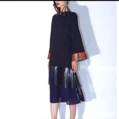 新品】定価72,600円！TOGA PULLA ワンピース ネイビー 36