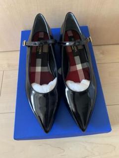 美品✨ブルーレーベル クレストブリッジ 23 フラット バレエ シューズ 赤 2025年最新】BLUE LABEL CRESTBRIDGE フラットシューズ・バレエ