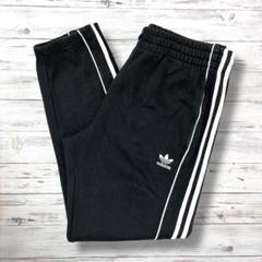 adidas originals トラックパンツ 刺繍ロゴ 黒 L 1029