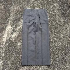 60s 〜70s　deponirt ネイビー　ビンテージ　スラックス　カシミヤ？ 60s 〜 DEPONIRTホック 棒タロン ビンテージ スラックス 濃紺