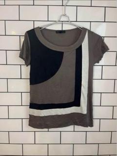 【iCB】美品　デザイン　モザイク　カットソー！